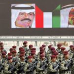 Kuwaiti armed forces march past pictures
